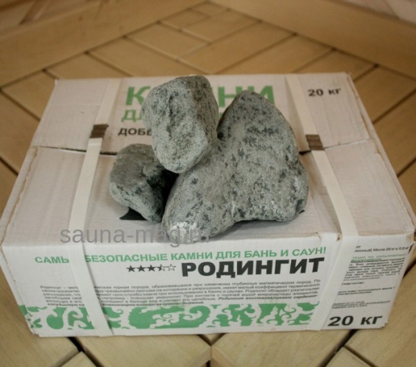 Камни для бани Родингит обвалованный 20 кг